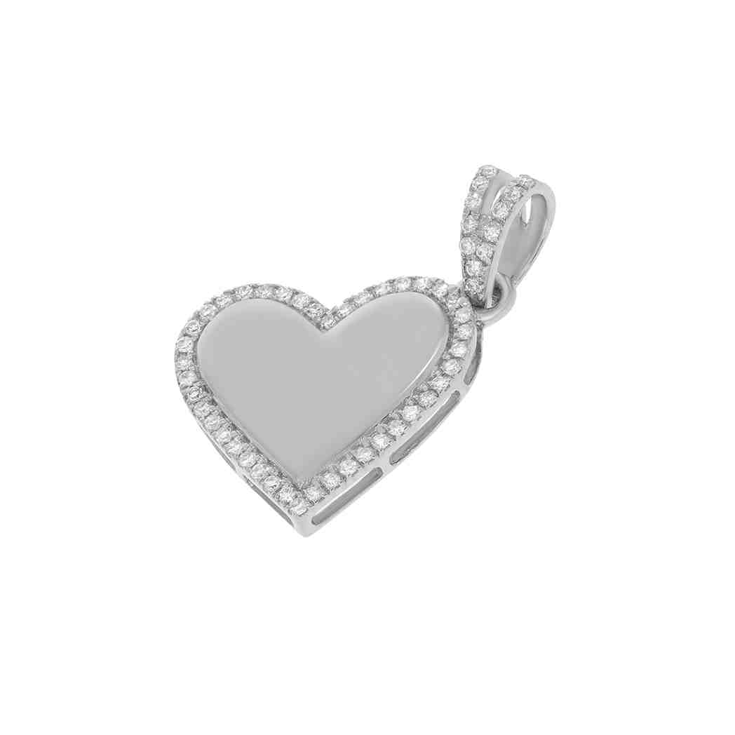 Engravable Heart Pendant ER23083APD